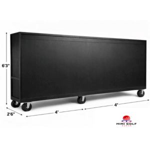 MGG Custom Six Wheel Wooden 9-Hole Golf Course Cart